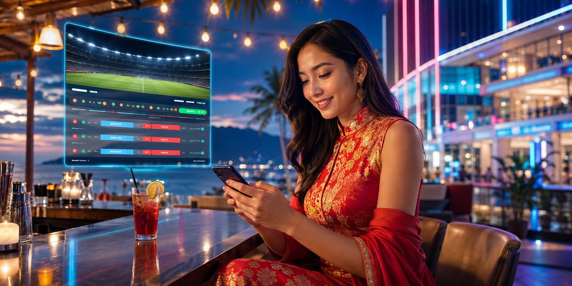 A Langkawi user enjoying the 2in1 mobile casino on their smartphone