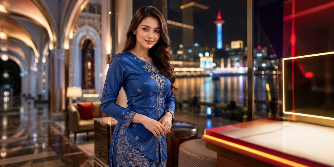Malaysian users enjoying online sports betting entertainment in traditional attire
